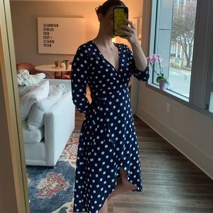 Forever 21 Wrap Polkadot Dress